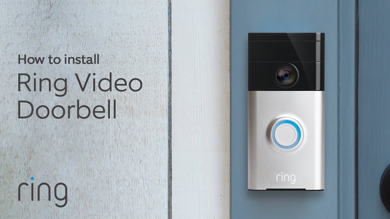 How to Install a Ring video Doorbell